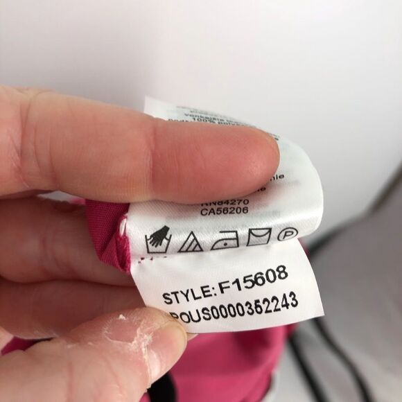 David’s‎ Bridal One Shoulder Dress Womens 8 Pink Chiffon Flowy Summer Bridesmaid - Picture 10 of 11